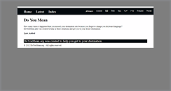 Desktop Screenshot of doyoumean.org